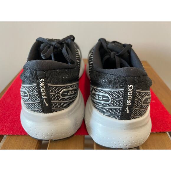 Brooks Women's Glycerin 20 black/white Running Shoe SIZE 10 MEDIUM - Picture 4 of 10